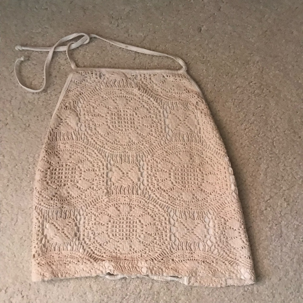 MELVILLE Knit Crop Top with Elastic Back